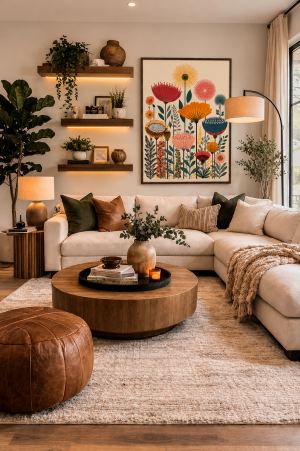 Alternative view of Colorful Botanical Wall Art