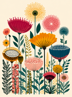 Colorful Botanical Wall Art