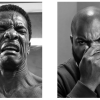 Funny Bathroom Canvas Wall Art Set of 2 - Black and White Vintage Comedy Movies Posters