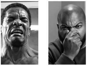 Funny Bathroom Canvas Wall Art Set of 2 - Black and White Vintage Comedy Movies Posters