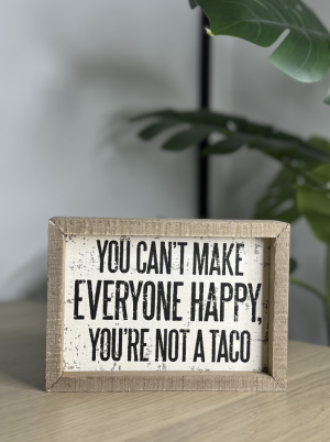 Alternative view of Inspirational Wall Art - Not A Taco